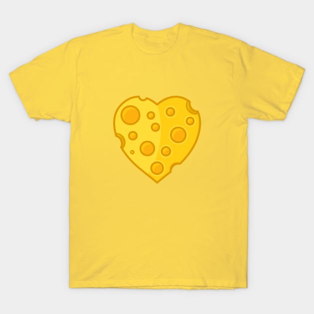 Cheesy Heart cartoon T-Shirt by STierney